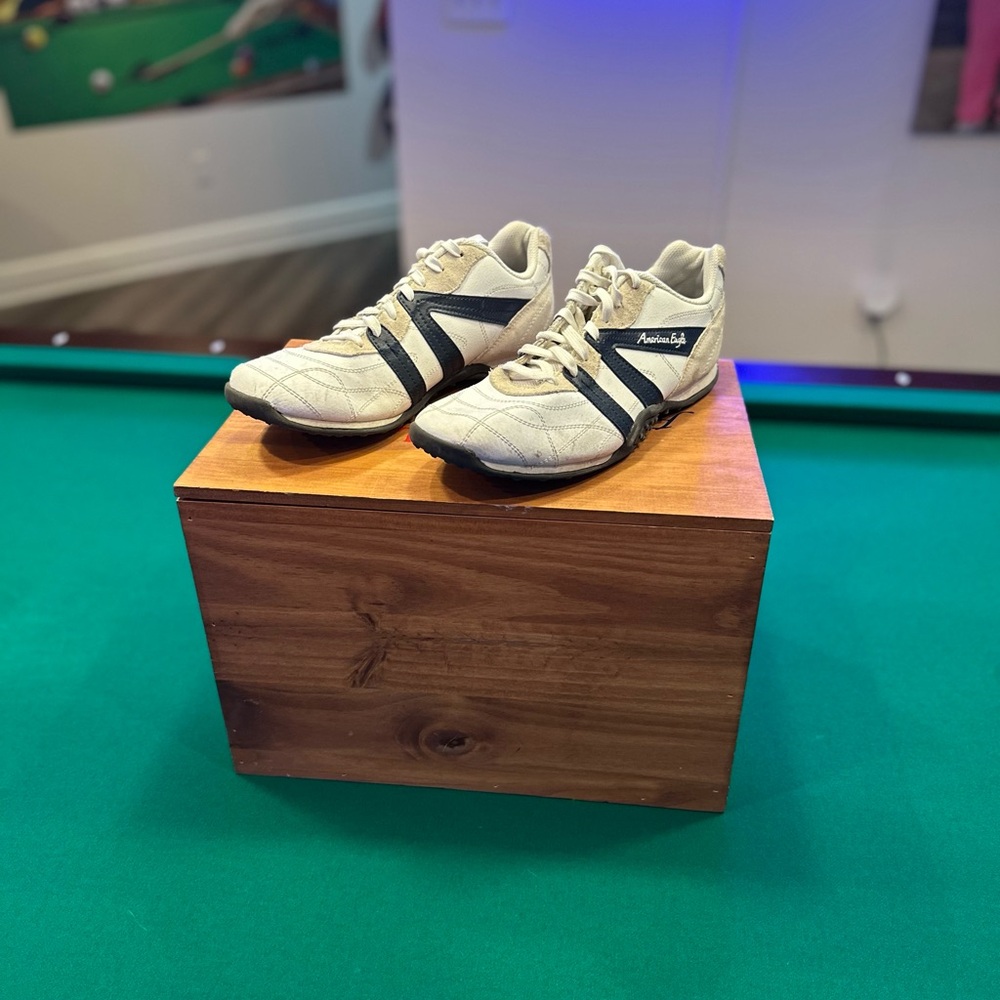 American Eagle Outfitters Cream and Black Sneakers